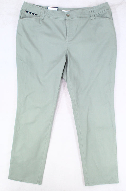 Womens Pants Plus Slim Chinos Stretch 16W