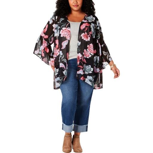 Style & Co Plus Size Printed Kimono