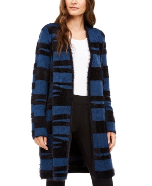 Alfani Petite Eyelash-Knit Long Cardigan