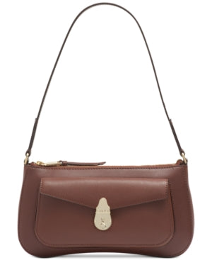 Lock Leather Shoulder Bag