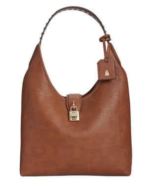 Steve Madden Ryley Pebble Hobo - Cognac/Gold