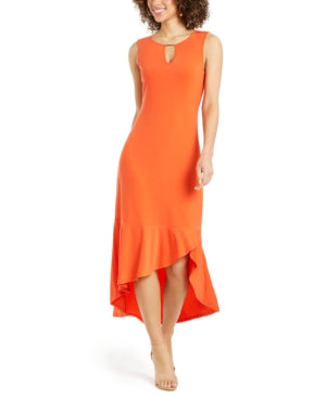 Thalia Sodi Flounce-Hem Maxi Dress,