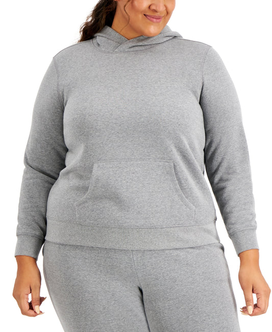 MSRP $35 Ideology Plus Size Pullover Hoodie Gray Size 1X