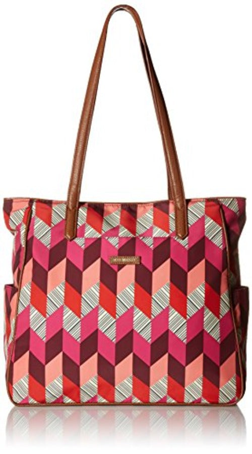 Vera Bradley Preppy Poly Zip Top Tote, Bohemian Chevron