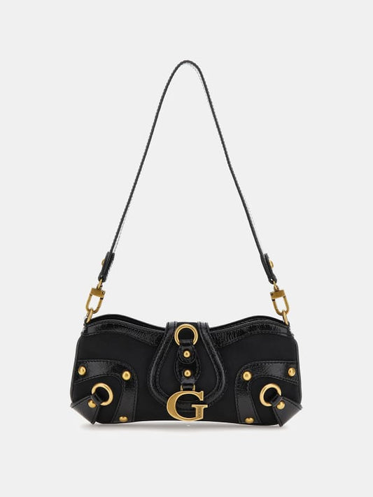 "Guess Gloss Vintage Shoulder Bag | Retro-Inspired & Stylish Accessory"