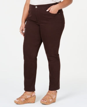 Style & Co Plus & Petite Plus Size Tummy-Control Slim-Leg Jeans, Created for Macy's