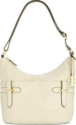 Giani Bernini Bridle Leather Hobo Bag (Ivory)