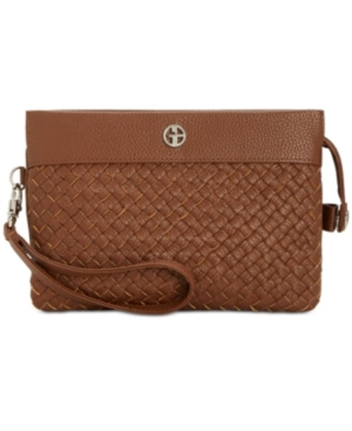 Giani Bernini Woven Mini Crossbody Tobacco