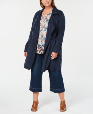 Style & Co Plus Size Belted Trench Coat, Created for Macy's