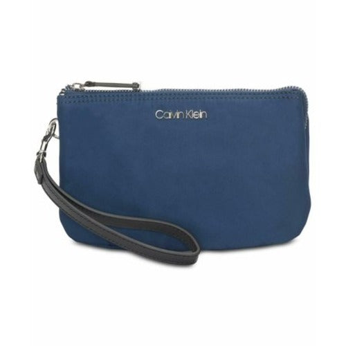 Calvin Klein Cosmetic Pouch in Navy/Silver - Stylish and Functional Travel Companion