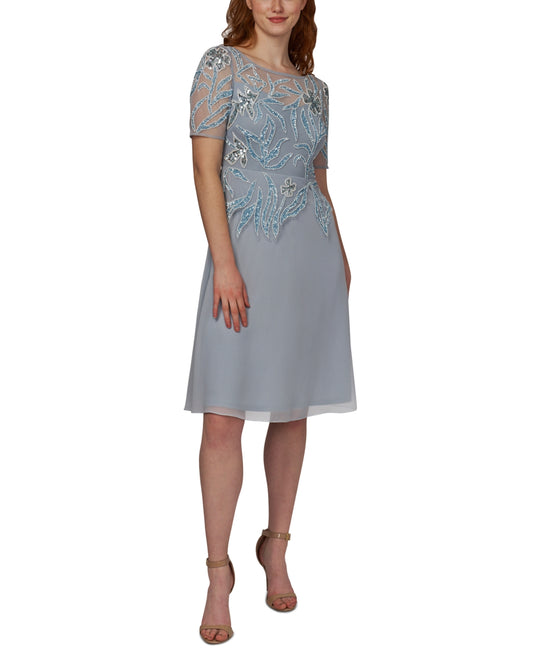 Adrianna Papell Beaded Cocktail Dress