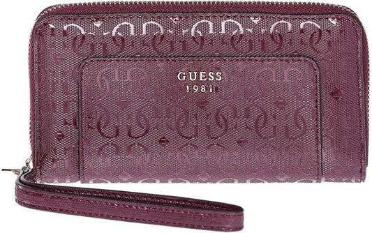 Guess Wallet Marianne Monogram Wallet with Circular Zipper