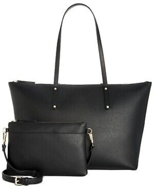 INC International Concepts Zoiey 2-in-1 Commuter Tote BlackGold